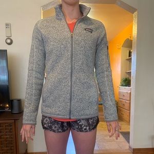 Patagonia Better Sweater Sz M women heather grey